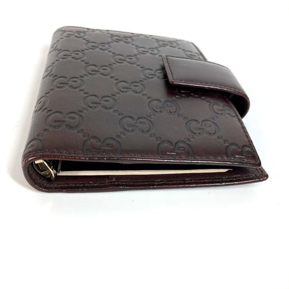 Gucci Brown ssima Shima GG Leather Case - Picture 1 of 9